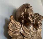 Engelen wandbeeld goudkleurige  kerstdecoratie, Ophalen, Zo goed als nieuw