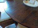 Eettafel en 6 rotan stoelen., Ophalen, Gebruikt