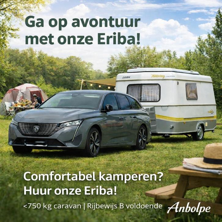 🔆🔆🔆 ERIBA CARAVAN TE HUUR / RIJBEWIJS B🔆🔆🔆, Caravans en Kamperen, Verhuur