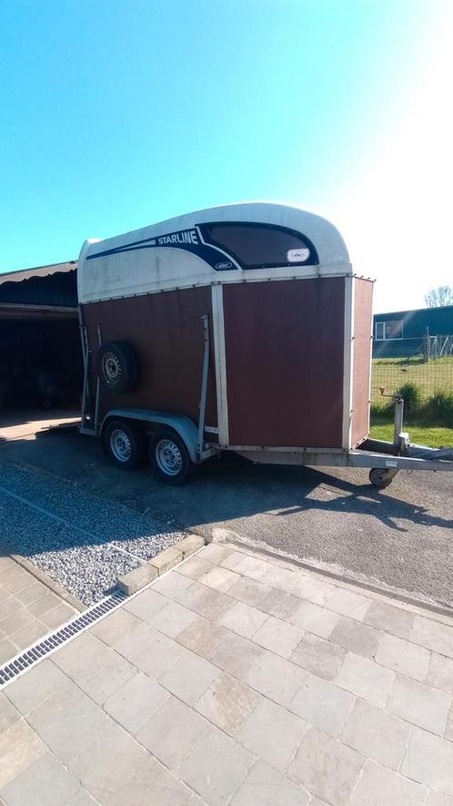 2 paards Atec Starline van mei 2002. Nieuwe opbouw!, Dieren en Toebehoren, Paarden en Pony's | Trailers en Aanhangwagens, Gebruikt