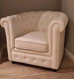 2 st chesterfield look zetel wit, Enlèvement, Comme neuf