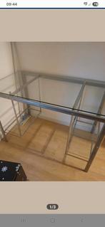 Glazen buro, Huis en Inrichting, Bureaus, Ophalen, Zo goed als nieuw, Bureau