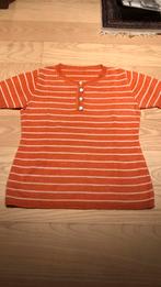 Zelf gebreid T-shirt, Kleding | Dames, Ophalen of Verzenden, Zo goed als nieuw, Maat 42/44 (L), Oranje