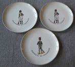 3 assiettes Gendarmerie Rijkswacht - Le Vieux Beau Dour, Antiek en Kunst, Ophalen