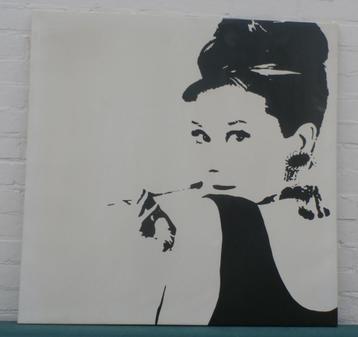 ikea pjätteryd ikea 90X90cm Audrey Hepburn., 75 cm ou plus, Comme neuf, Enlèvement, Imprimé