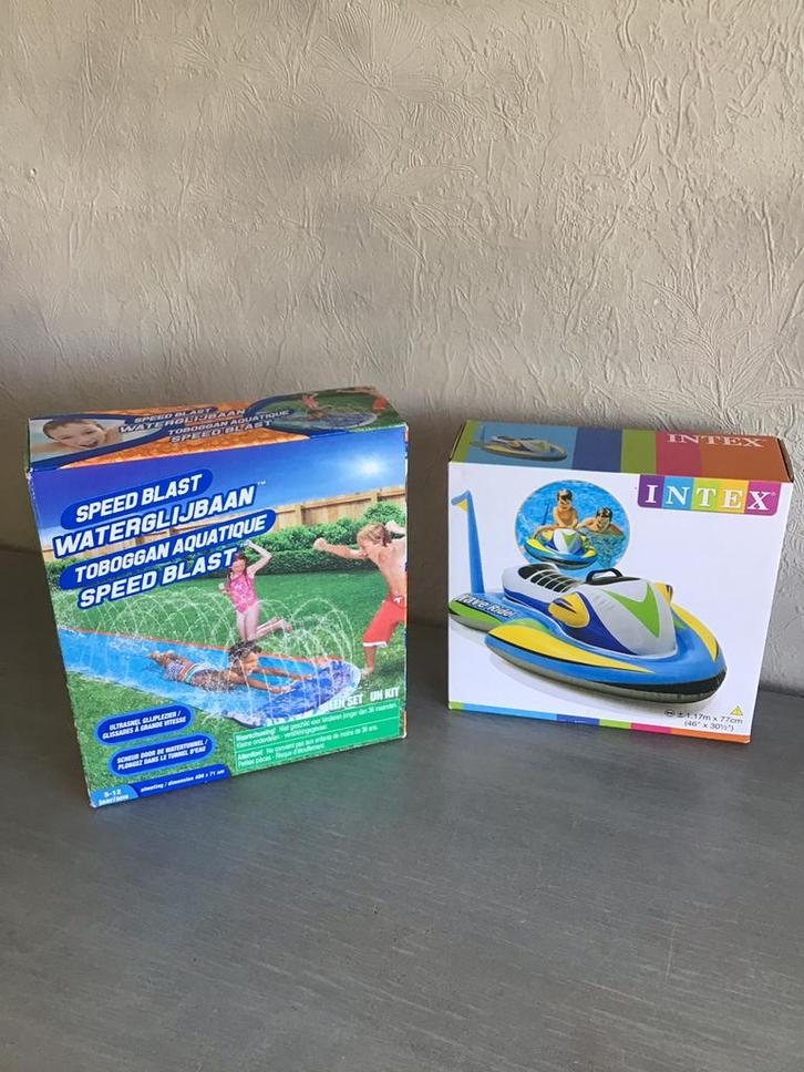 Waterglijbaan en Jetski beiden ongeopend ,, Kinderen en Baby's, Speelgoed | Buiten | Los speelgoed, Nieuw, Ophalen of Verzenden