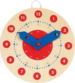 Houten klok 'leer klok kijken' Goki 2 varianten, Kinderen en Baby's, Speelgoed | Educatief en Creatief, Ophalen of Verzenden, Nieuw
