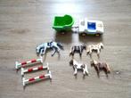Lot Playmobil: voiture, van, chevaux, Utilisé, Enlèvement ou Envoi, Playmobil en vrac