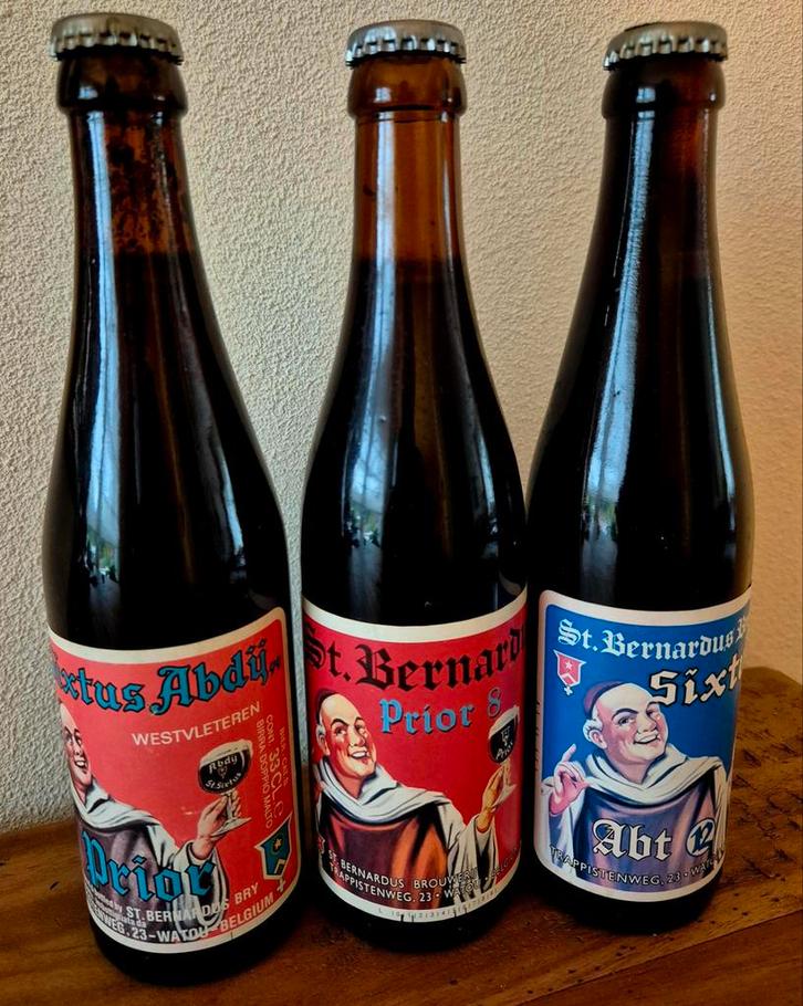 oude volle flessen St.Bernardus bier collector's item, Verzamelen, Biermerken, Zo goed als nieuw, Flesje(s), Overige merken, Ophalen of Verzenden
