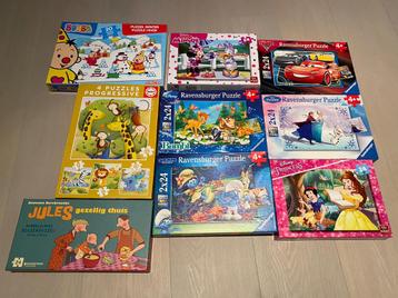 Set van 9 puzzels 20 - 24 stukjes (4j) beschikbaar voor biedingen
