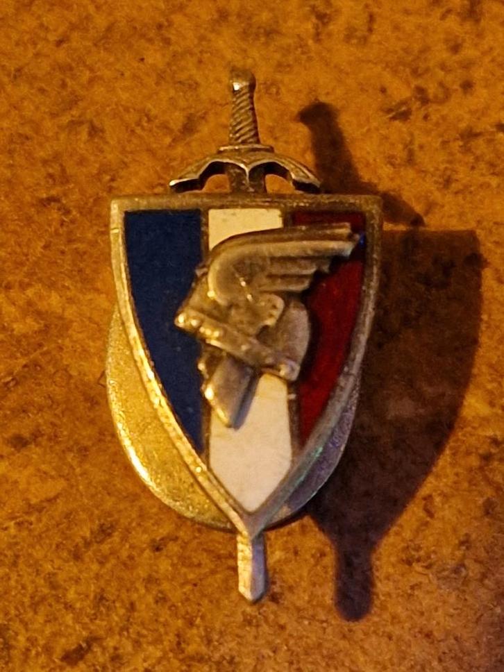 WWII Franse Veteranen Legioen (LFC) knoopsgat badge, Verzamelen, Militaria | Tweede Wereldoorlog, Landmacht, Lintje, Medaille of Wings