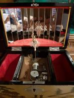 Japanse vintage juwelendoos gelakt hout gemaakt in Japan, Ophalen of Verzenden, Zwart