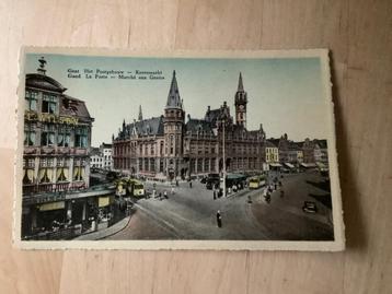 Postkaart Gent korenmarkt, Enlèvement ou Envoi, 1960 à 1980, Non affranchie, Flandre Orientale