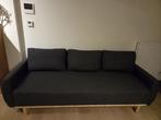 Grijze driezitsbank IKEA, converteerbaar, Huis en Inrichting, Ophalen, Driepersoons, 75 tot 100 cm, Zo goed als nieuw