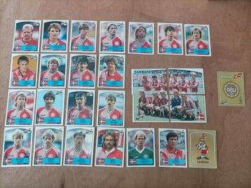 Panini euro 88 team Denemarken compleet. 27 stickers  beschikbaar voor biedingen