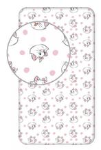 Marie Cat Hoeslaken 90x200 cm - Disney Aristocats - Katoen, Kinderen en Baby's, Meisje, Nieuw, Ophalen of Verzenden, Wit