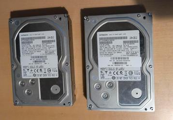 2x SATA Hitachi 3.5 NAS-schijven van 3 TB beschikbaar voor biedingen