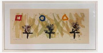 Pierre ALECHINSKY oeuvre abstraite signée et datée 1966 Beau, Enlèvement ou Envoi