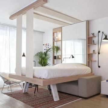 zwevend bed ipv hoogslaper bedbank sofabed zetelbed beschikbaar voor biedingen