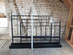 IKEA Svelvik metalen bed zwart, Huis en Inrichting, Slaapkamer | Bedden, Ophalen, Gebruikt, Zwart, Tweepersoons