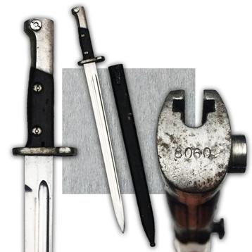 🚨ABBEL BAIONET M 1924 BELGISCH „8060" ORIGINEEL KOLONIAAL beschikbaar voor biedingen