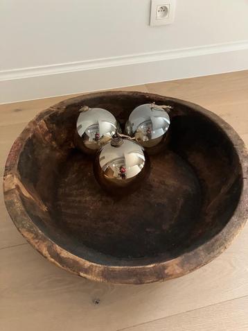 Grote houten schaal NIEUW beschikbaar voor biedingen