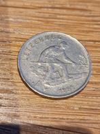 Luxemburgse munt van 1 frank 1952, Postzegels en Munten, Ophalen of Verzenden, Overige landen, Losse munt