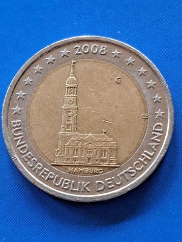 2008 G Duitsland 2 euro Hamburg Karlsruhe beschikbaar voor biedingen