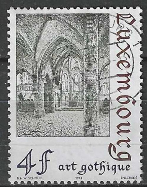Luxemburg 1974 - Yvert 838 - Gothische kunst (ST), Timbres & Monnaies, Timbres | Europe | Autre, Affranchi, Luxembourg, Envoi
