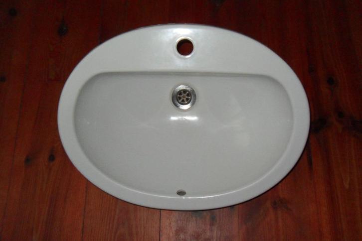 VASQUE de lavabo JACOB DELAFON 56 x 43cm, Huis en Inrichting, Badkamer | Badkamermeubels, Gebruikt, Wasbak of Wastafel, Minder dan 100 cm