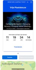 Graspop campingticket Boneyard, Eén persoon, Meerdaags