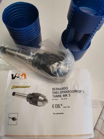 MK3 Bernardo boorkop zonder sleutel van 1-16 mm