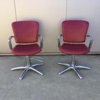 2 Italiaanse kappersstoelen Salon Ambiance, Huis en Inrichting, Ophalen, Gebruikt