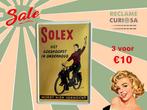 Reclamebord Solex 20x30, Envoi, Comme neuf, Panneau publicitaire