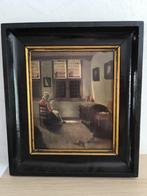 Klassiek schilderij in baroklijst – reproductie Vermeer stij, Ophalen