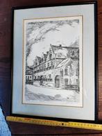 Tekening Hasselt Herkenrode kazerne Frans Vanderveken, Ophalen of Verzenden