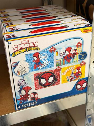 Disney Junior Marvel Spidey + his Amazing Friends 4 PUZZELS beschikbaar voor biedingen
