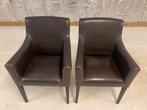 2 comfortabele stoelen + 1 barkruk, Ophalen, Gebruikt, Leer, Drie
