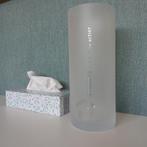Wit matte kristallen vaas 260mm. NIEUW, Ophalen, Wit, Nieuw, Glas