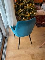 Acht eettafel stoelen - kleur petrol, Huis en Inrichting, Ophalen, Gebruikt, Overige kleuren, Metaal