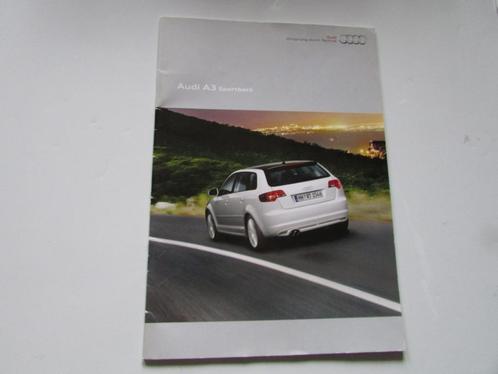 AUTOFOLDER ;AUDI A3 SPORTBACK, Livres, Autos | Brochures & Magazines, Comme neuf, Audi, Enlèvement ou Envoi