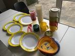 picknick servies in kunststof – 49 stuks, Caravans en Kamperen, Kampeeraccessoires, Ophalen, Zo goed als nieuw