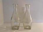 2 glazen flessen of vazen NIEUW, Verzamelen, Glas en Drinkglazen, Ophalen of Verzenden, Nieuw
