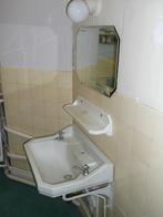Ensemble lavabo et tablette années 30 vintage original, Antiek en Kunst, Ophalen