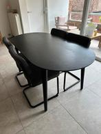 Eettafel, Huis en Inrichting, Tafels | Eettafels, Ophalen, Gebruikt, Eikenhout, 50 tot 100 cm