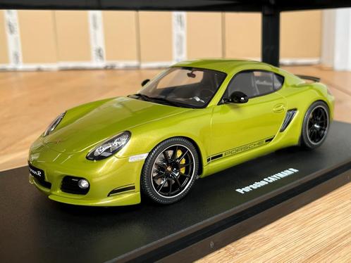 Porsche Cayman R 987 groen 1:18 GT Spirit GT425 nieuw ovp, Hobby & Loisirs créatifs, Voitures miniatures | 1:18, Neuf, Voiture