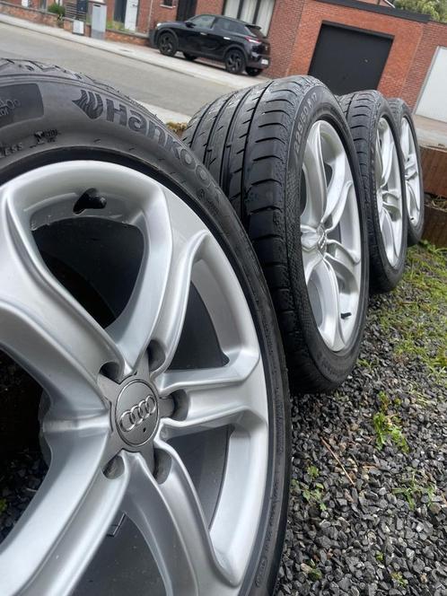 Audi A4/A5 Q5velgen 5x112 met bandenET28 hankook/conti zomeR, Auto-onderdelen, Banden en Velgen, Banden en Velgen, Zomerbanden