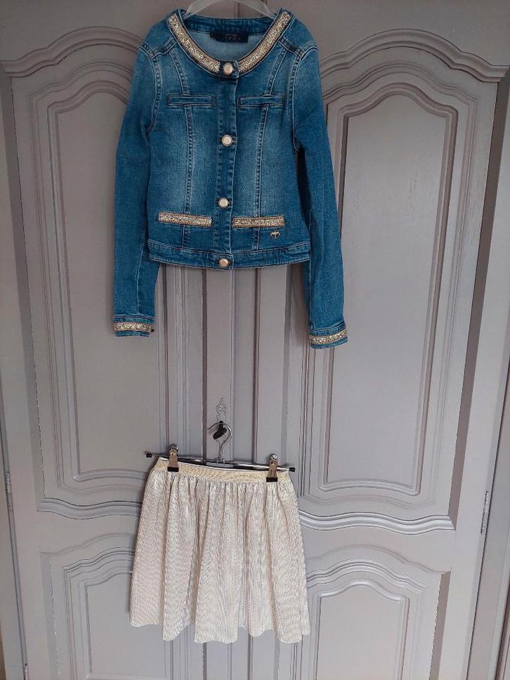 communiekleding NOALI rokje 8 jaar + jeansvestje 10 jaar, Kinderen en Baby's, Kinderkleding | Kinder-kledingpakketten, Zo goed als nieuw