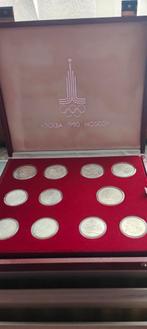 Coffret en argent jeux olympiques Moscou 1980, Munten