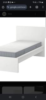 Bed 1 persoons, Huis en Inrichting, Slaapkamer | Bedden, Ophalen of Verzenden, Gebruikt, Eenpersoons, Wit